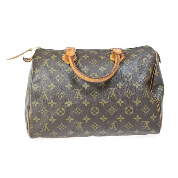 LOUIS VUITTON Speedy 30 Travel Hand Bag Monogram Leather Brown - Picture 8 of 16